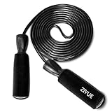 Ziyue Fitness Jump Rope Premium Speed Rope for Crossfit WOD, Boxing and Fitness (Black)