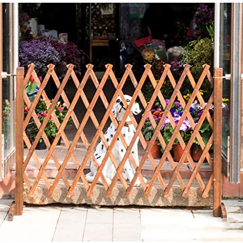 Zaun verdickte versenkbare Holzzaun Garten Gitter Dekoration Hundezaun Hof Leitplanke (Size : 40x140cm) – Bild 5