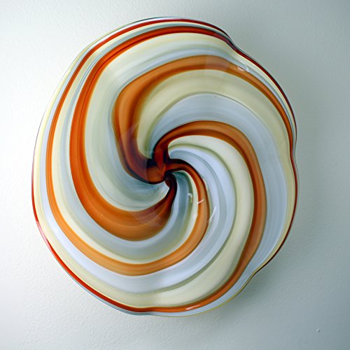 Blown Glass Wall Plates. Exquisite Glass Decor Hand Blown Art Glass