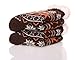 SDBING Women's Warm Cozy Fuzzy Fleece-lined Knee Highs Christmas gift Slipper socks (Brown)
