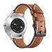 Balerion 20mm Qiuck Release Genuine Leather Strap Watch Band for Gear Sport,Skgen Falster Smartwatch,Nkia Steel HR 40MM Version-Brown