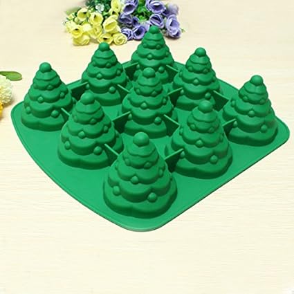 Torta Albero Di Natale 3d.Shopsquare64 Stampo Per Torta Albero Di Natale 3d Silicone Biscotto Per Cottura Al Cioccolato Stampo Multifunzione Accessori Per Cucina Amazon It Casa E Cucina