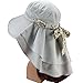 New Fashion Design Cotton Blend Women Wide Brim Uv Neck Protection Sun Hat Outdoor Hiking Fishing Cap