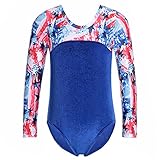TFJH One-piece Sparkle Dancing Gymnastics Velvet Clothes for Little Girl