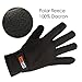 GLOUE Winter Gloves Winter Keep Warm Soft Fleece Lined Gloves Multiple Color for Men(Black)