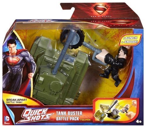 Superman MAN of Steel Quick Shots Launch & Attack Battle Pack Tank Buster General Zod by DC Comics