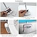 Toilet Night Light Motion Activated LED Sensor Toilet Nightlight Battery-Operated Inside Toilet Bowl Light for Bathroom Washroom 8 Colors Changing