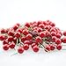 100pcs Artificial Red Holly Berry 10mm Pick Branch Wreath For Christmas Tree Decoration for Christmas tree for wedding party