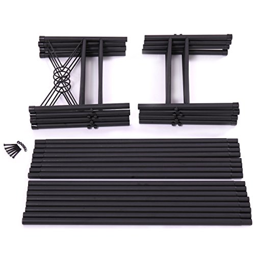 Thegreatshopman 4 Panel Room Divider Privacy Folding Screen Durable Movable Partition Black