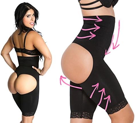 Smok69 High Waist Butt Lifter Trainer Thigh Control Full Body Slimmer Black Bodysuit Sexy Curve Body Shape | Black Color
