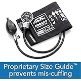 ADC Dianostix 700 Pocket Aneroid Sphygmomanometer with Adcuff Nylon Blood Pressure Cuff, Adult, Black