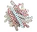 Nail Files 120 240 Grit for Poly Nail Extension Gel Acrylic Nails Files Double Sided Colorful Washable Professional Nail File Set Manicure Tools (12 PACK, 6 Cute Girly Designs) by JPACO