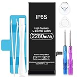 Rommisie 2280mAh Battery for iPhone 6S, high Capacity, Polymer Lithium ion Charging core, Equipped with a Full Set of Professional Maintenance Kits, adhesives and Instructions - Two-Year Warranty