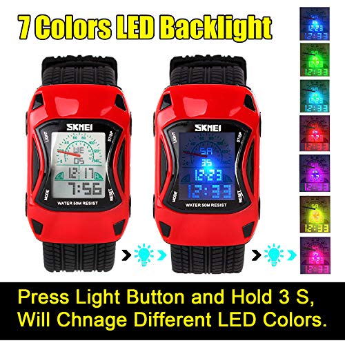 2 Waterproof+Function+Digital+Watches+Children