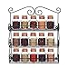 Flexzion 3-Tier Wall Mounted Spice & Cosmetics Rack Storage Organizer, Hanging Wire Shelf Holder for 2.5″ Wide Jar Bottle, Makeup Container Accessory, Great for Kitchen Cabinet Pantry Vanity, Blackthumb 4