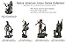 Native American Indian Chief Smoking Peace Pipe Statue Sculpture Figurine