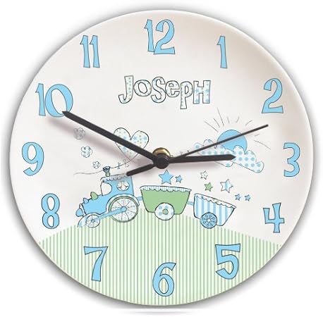 personalised clock baby