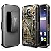 NageBee Holster Case Compatible with Alcatel Ideal, Pixi Avion 4G LTE/Dawn/Pixi Bond/Streak [Heavy Duty] Armor Shock Proof Dual Layer [Swivel Belt Clip] [Kickstand] Combo Rugged Case - Camo