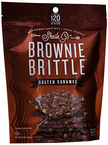 Brownie Brittle, 5 Ounce, Salted Caramel (120 calories per ounce), 5 Ounce (Pack of 12)