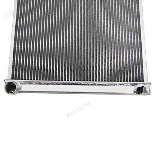 STAYCOO 4 Row Aluminum Radiator +2X12" Fan +Shroud&Thermostat Relay Kit for 1973-86 Chevy/GMC C/K Series,1971-90 Caprice,1968-73 Chevelle,72-87 El Camino &More GM Cars - 34" Overall Width