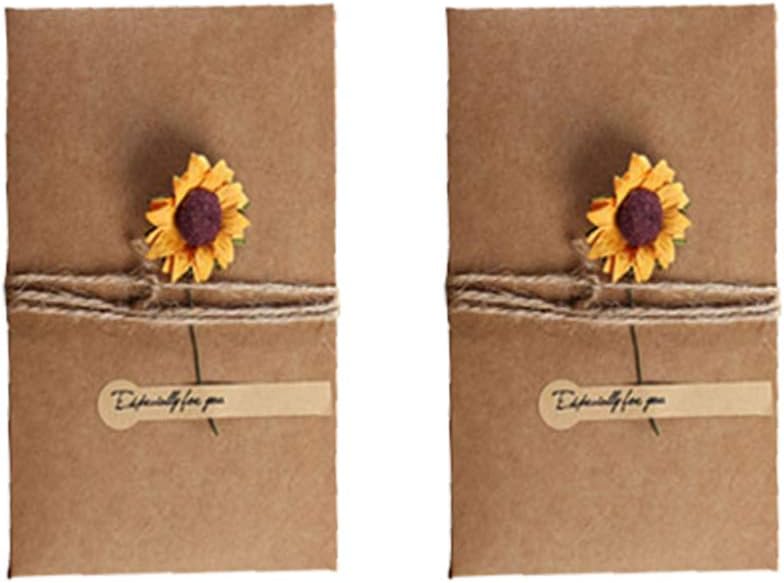 12pcs Sunflower Card Card Creative Greeting Cards for Christmas Birthday (Random Flowers Styles), Picture 1 - Image 4