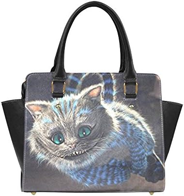 Angelinana Alice in Wonderland Custom Handbag Fashion Shoulder Bag PU leather Women's Handbags