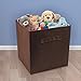 Sorbus Foldable Storage Cubes - 6 Fabric Baskets for Organizing Pantry, Closet, Shelf, Nursery, Playroom, Toy Box, Cubby -11 Inch Dual Handle Collapsible Closet Organizers and Storage Bins (Chocolate)