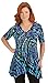 Women's Multicolor Waterfall Tunic Top, Plus-Size - Made in the USA
