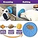 AKDEA Dogs Buddy for Pet Bathing, Grooming, Calming, Trimming - Durable Silicone Dog Lick Pad with Super Strong Suction Cup - Just Add Peanut Butter (5.9 inches Diameter - Dog lick Mat - Blue)