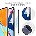 AhaStyle Silicone Case for Apple Pencil 2nd Generation & Apple Pencil Pro (2024) Sleeve Skin Ultra Thin Apple Pencil Protective Cover Compatible with Magnetic Charging and Double Tap (Black, Blue)