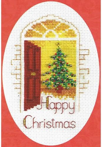 Derwentwater Designs Christmas Card - Warm Welcome - CDX34, orange, 1