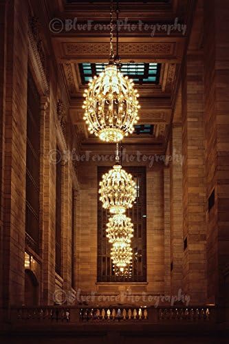Grand Central Station Chandeliers Photography, NY, New York City, Art Print, Home, Wall Decor, Manhattan, Chandeliers, Living Room, Dining RoomSizes Available from 5x7 to 20x30.