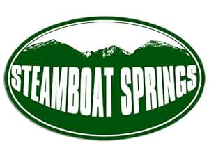 Amazon.com: American Vinyl Oval Steamboat Springs Colorado ...