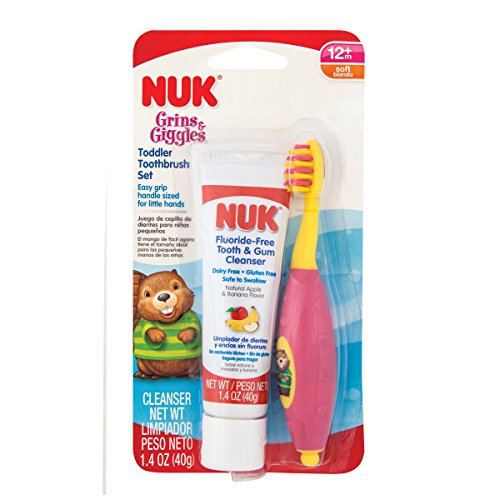 3 NUK+Giggles+Toddler+Toothbrush+Cleanser