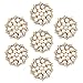 YIMIL Rhinestone Pearl Button Brooches, Flat Back Crystal Pearl Embellishments for Wedding Bouquets, Gift Package, Headband, Home Decor, Craft Project. Pack of 15.