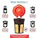 Brewooze 5127904 Reusable Carafe Pod Filter Reusable Cup for Keurig 2.0 K500, K400, K300, K200, Pack of 2, Gold