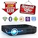 WOWOTO H8 3000 lumens Mini Projector LED DLP 1280x800 Real Mini Home Theater Projector WXGA Support 3D 1080P HD Perfect For Entertainment Business Wireless Screen Share Android HDMI USBx2 RJ45 176”±