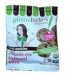 Ginnyminis Organic Gluten-Free Cookie Chocolate Chip Oatmeal Bliss - Pack of 10, 1.25 Oz. Ea.
