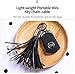 Lightning USB Leather Tassel Key Chain iPhone Charger, Compatible Cable with 7-Inch 2.4 Amp ChargeSync Cable for iPhone, iPad (Black)