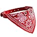 Puppy Neckerchief,Haoricu Adjustable Pet Dog Cat Neck Bandana Collar Scarf (Red)