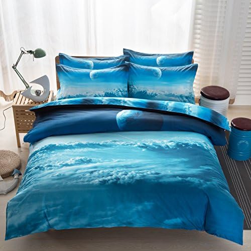3D Mysterious Boundless Galaxy Colorful Outer Space Bedding Sets Comforter Set Bedlinen Duvet/Quilt Duvet Cover Set 4pcs (XK008)