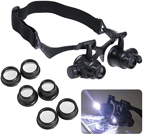 Home tool Goodfeng 10/15/20/25X LED Magnifier Magnifying Eye Glass Loupe Jeweler Watch Repair