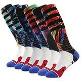J'colour Men's Unsiex Basketball Sports Team Sports Knee High Socks