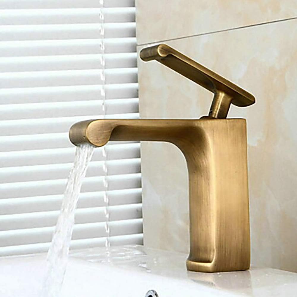 Durable Vintage Bronze-Armatur für Badezimmer, groß, antik, Messing