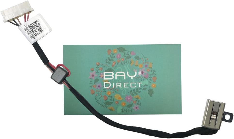BAY Direct DC Power Jack Harness Cable Replacement for Dell 15-5000 5551 5552 5555 14-5458 5452 P51F P64G Vostro 3458 3558 3559 P65G 3559 17-5000 5755 Series, Part Number: DC30100UD00 KD4T9