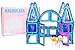 Magnetic Tile Princess Castle Set - 62 Piece Palace Kit with Prince and Princess Toys, Great Toy for Girls, Teach Creativity Building Castles and Ice Palaces, More Fun than Blocks, Pink and Blue Tiles