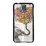EVERMARKET(TM) Fashion Elephant Style Hard Case Cover for Samsung Galaxy Note 4
