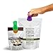 VIP Home Essentials - Wide Finger Grip With Comfort Cover - Versatile All-Purpose Food Bag & Fridge Magnet Clips - Set of 8