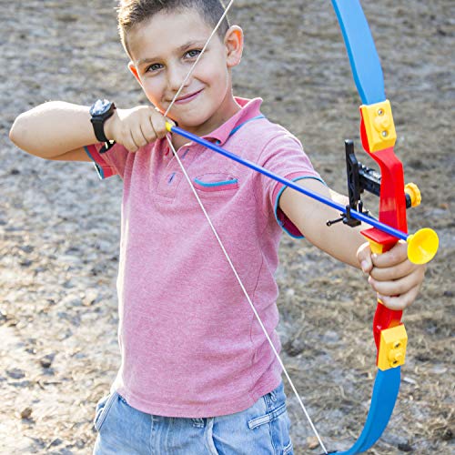 Zonon 24 Pack 16.5 Inch Archery Sports Series Toy Replacement Arrows Secure Sucker Arrow for Children Beginners - Thumbnail 5