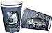 Bass Fishing Party Cups (12 oz. Hot/Cold Paper Cups, 8-Pack) Gone Fishin' Party Collection by Havercamp